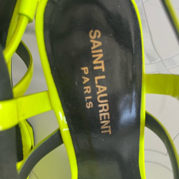 SAINT LAURENT neon yellow heels - Picture 9 of 9